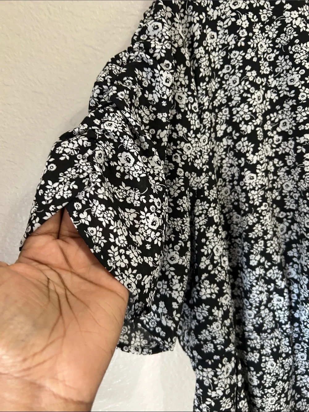 torrid Sz 3X Black White Floral Midi Dress Lined Summer Beach Vacay Chic TC0087